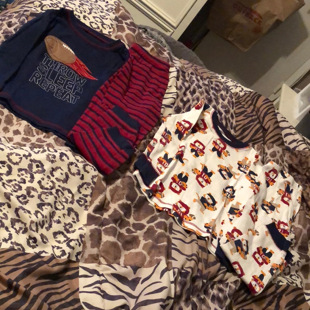 3 pairs of Carters PJs